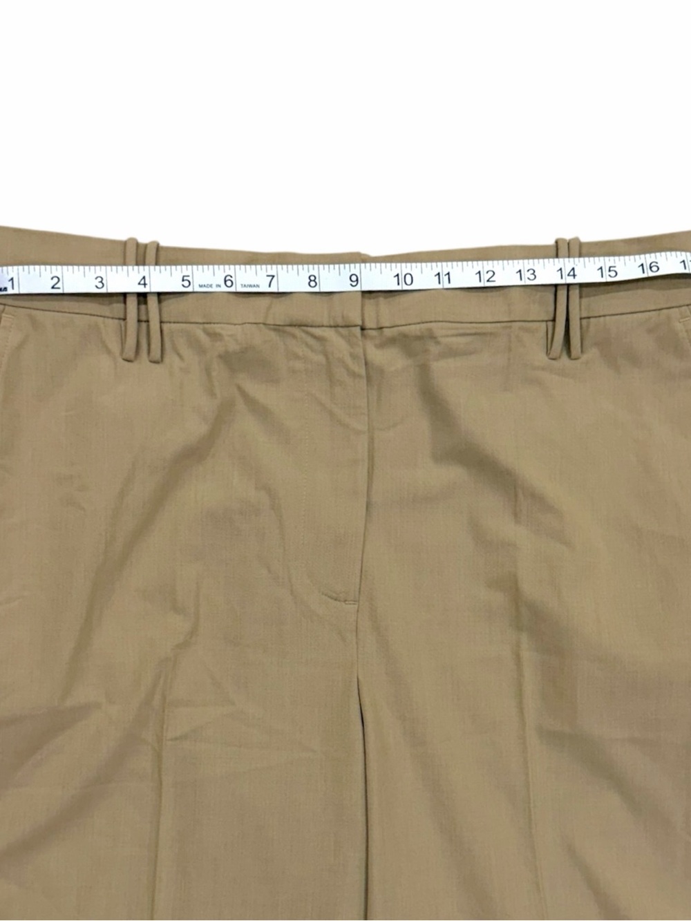 NWT GANNI Safari Beige Drapy Crop Trousers Size 42 / US Large - Picture 9 of 13